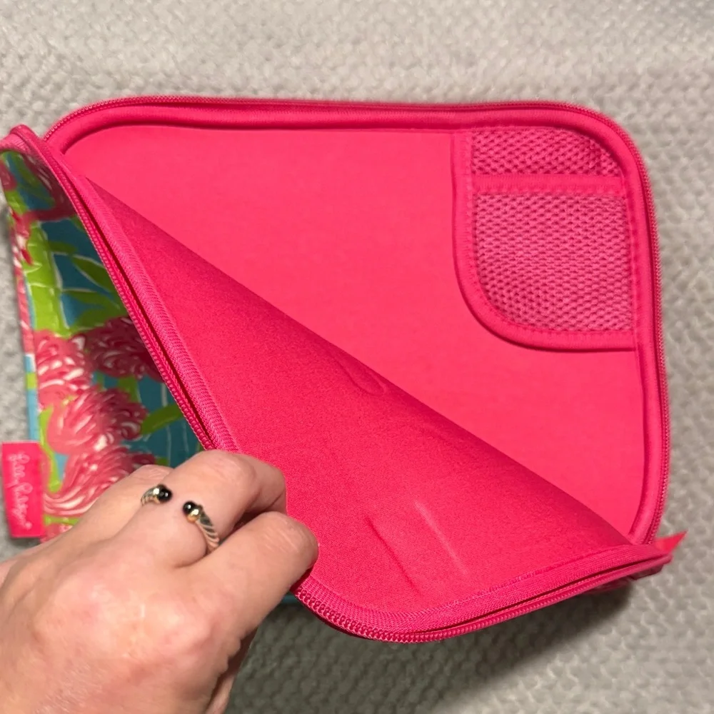 Lilly Pulitzer Flamingo Print Laptop/ iPad Sleeve